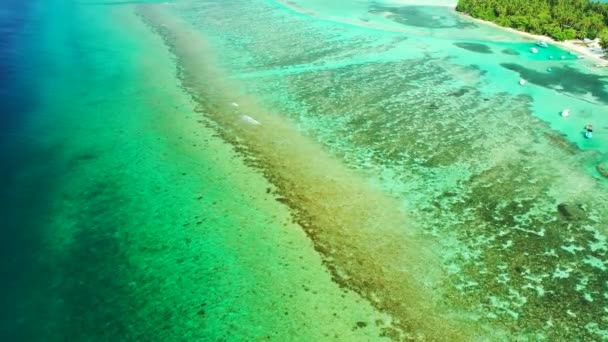 Calma Agua Mar Ondulada Naturaleza Bali Indonesia — Vídeo de stock