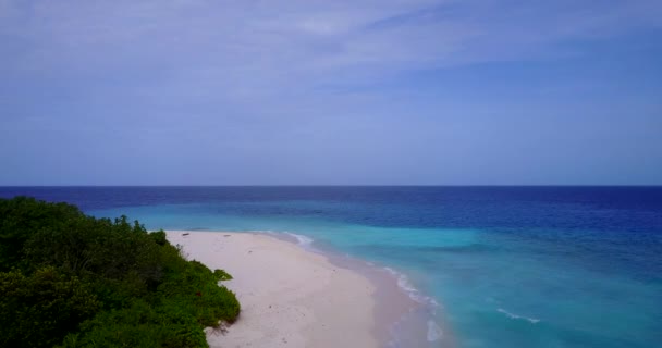 Spokojny Widok Morze Egzotyczny Charakter Dominikany Karaibów — Wideo stockowe