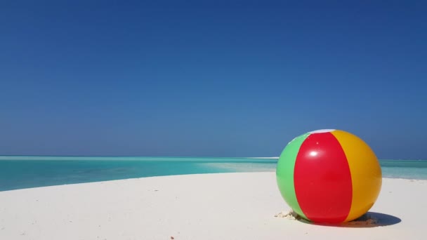Pallone Gonfiabile Sulla Spiaggia Viaggio Bali Indonesia — Video Stock