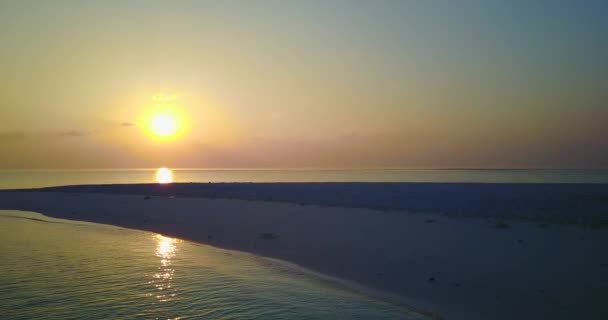 Pôr Sol Colorido Beira Mar Tropical Férias Verão Bali Indonésia — Vídeo de Stock