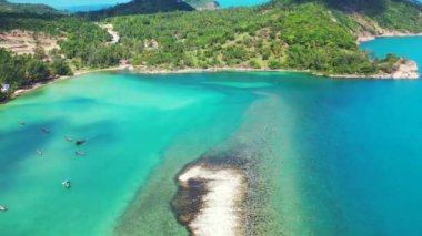 Inspirational seascape view. Enjoying nature of Dominican Republic, Caribbean.   