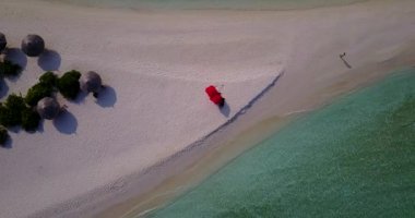 Beach side in the morning. Enjoying nature of Dominican Republic, Caribbean.   