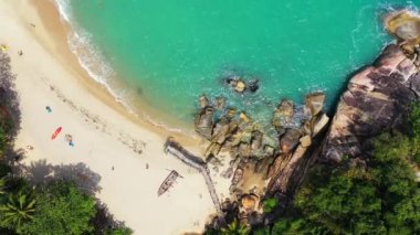 Dağlı deniz manzarası. Bali 'de Tatil.