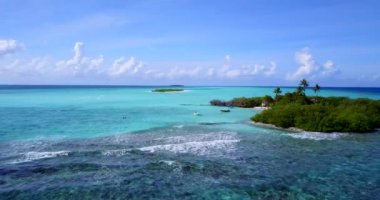 Huzurlu deniz manzarası gözlemliyorum. Endonezya 'nın Bali Doğası.