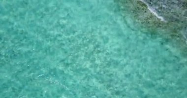 Hawaii Adası, ABD 'de beyaz kumlu şaşırtıcı turkuaz okyanus..