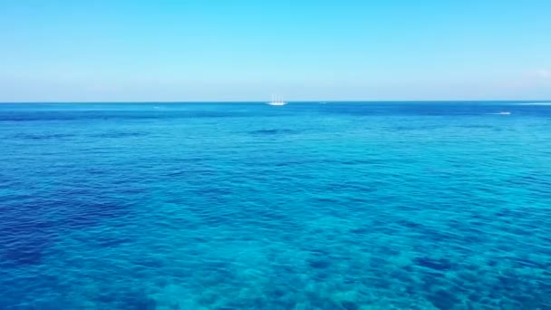 Vibrante Capa Azul Del Mar Exótico Viaje Verano Bali Indonesia — Vídeo de stock