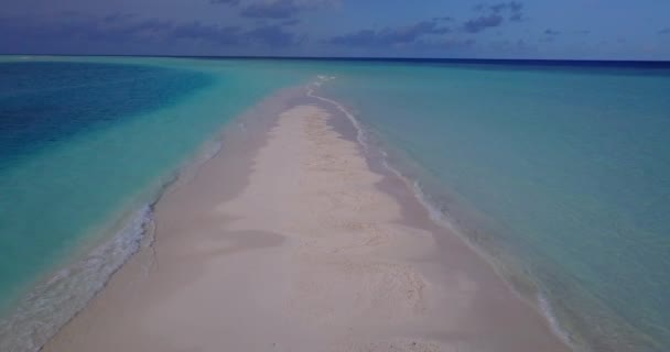 浅水中的沙路 法属波利尼西亚Bora Bora Bora的异族性质 — 图库视频影像