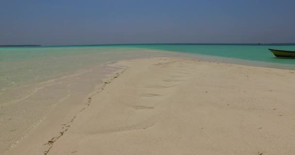 Praia Areia Com Águas Rasas Viajar Para Tailândia — Vídeo de Stock