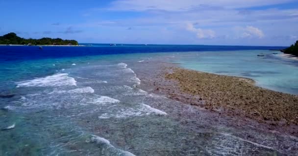 Ondas Correndo Quebra Mar Quebrado Viajar Para Havaí Eua — Vídeo de Stock