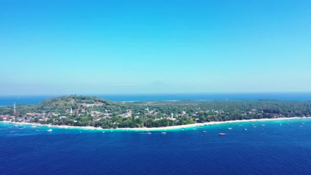 Cabo Azul Durante Día Relajación Verano Bali Indonesia — Vídeos de Stock