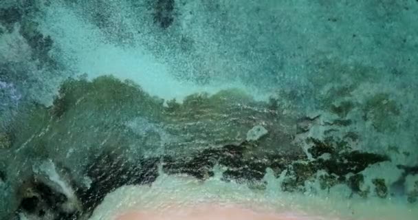 Natural Texture Rippling Sea Enjoying Nature Dominican Republic Caribbean — Stok video