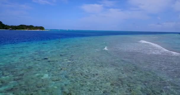Смотря Бегущие Волны Поездка Барбадос Карибские Острова — стоковое видео