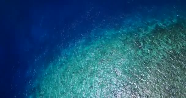 Turkos Grunt Vatten Exotisk Tropisk Scen Bali Indonesien — Stockvideo