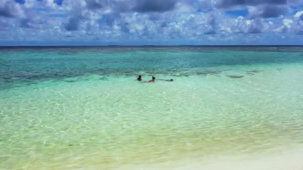 Kobiety Relaksujące Się Idyllicznych Wyspach San Blas Panamie — Wideo stockowe