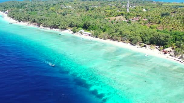 Uitzicht Magnetische Zeegezicht Zomer Reis Naar Dominicaanse Republiek Het Caribisch — Stockvideo