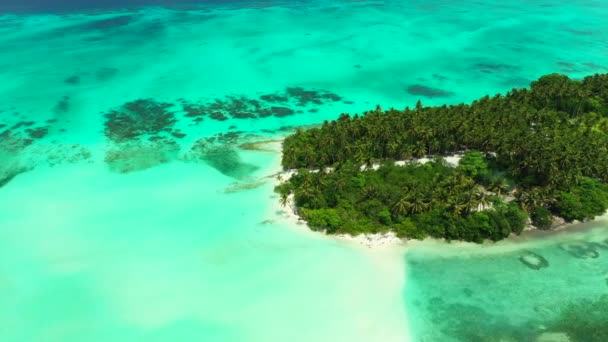 Drohne Fliegt Über Die Insel Exotischer Urlaub Der Dominikanischen Republik — Stockvideo