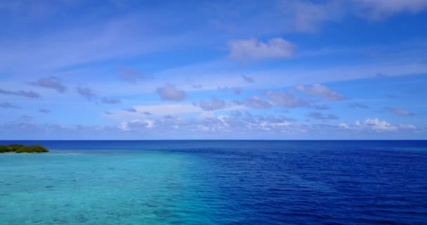 Naturligt Lugn Utsikt Över Havet Njuter Tropisk Semester Bali Indonesien — Stockvideo