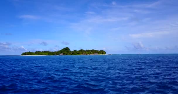 晴天的蓝色海景 印度尼西亚巴厘夏季放松 — 图库视频影像