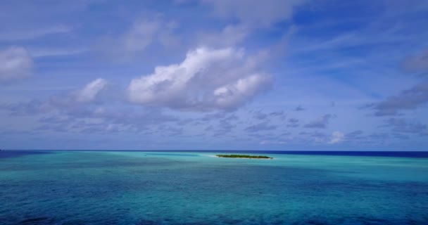 Ηρεμία Θέα Στη Θάλασσα Καταπληκτική Φύση Της Δομινικανής Δημοκρατίας Καραϊβικής — Αρχείο Βίντεο