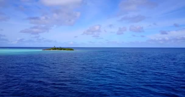 白天平静的海景 前往巴巴多斯 加勒比 — 图库视频影像