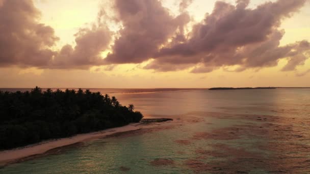 Bright Sunshine Evening Summer Relax Bora Bora French Polynesia — Stock Video