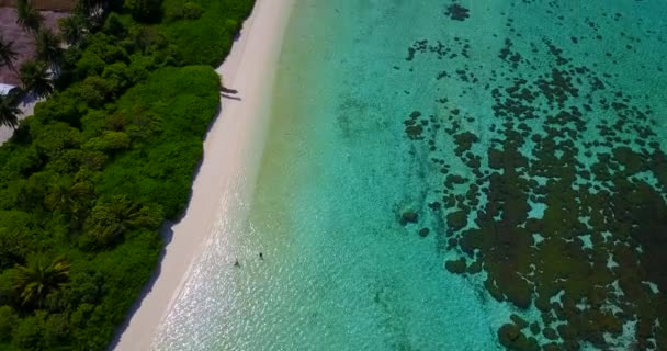 Strandlinje Sommaren Dagtid Njuter Tropisk Semester Bali Indonesien — Stockvideo