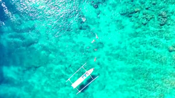 Touristes Profitant Plongée Avec Tuba Dans Eau Mer Paysages Naturels — Video