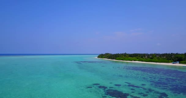 Gündüz Vakti Sakin Bir Deniz Bahamalar Karayipler Tropik Tatil — Stok video