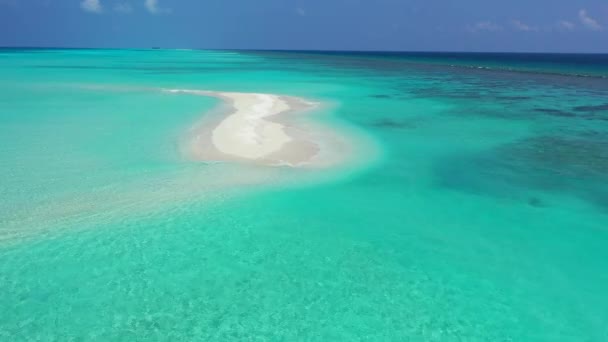 Fondo Natural Del Paisaje Marino Brillante Bahamas Escena Idílica Caribe — Vídeo de stock