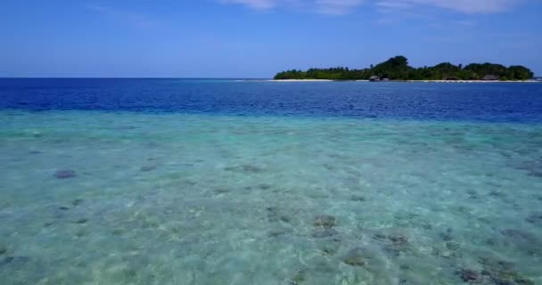 Ruhige Aussicht Auf Das Meer Erstaunliche Natur Der Dominikanischen Republik — Stockvideo