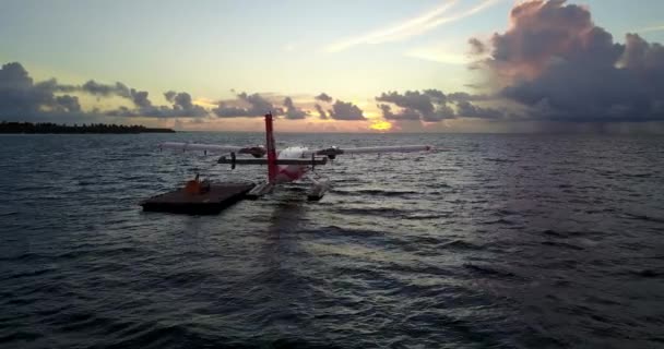 Uitzicht Zonsondergang Aan Zee Natuurlandschap Bali Indonesië — Stockvideo