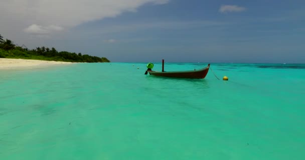 暖かい海と熱帯の楽園 マレーシア アジアでの夏のリラクゼーション — ストック動画