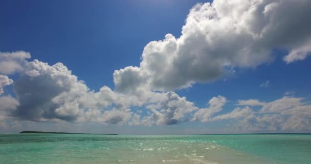 Huzurlu Doğal Deniz Manzarası Bora Bora Yolculuk Fransız Polinezyası — Stok video