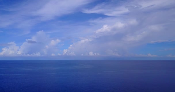 Modrý Klidný Přímořský Plášť Dne Exotická Dovolená Bali Indonésie — Stock video