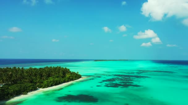 Яскраве Бірюзове Море Яскравому Сонечку Літо Відпочиває Балі Індонезія — стокове відео