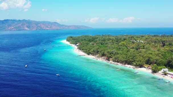 Orilla Del Mar Observando Desde Dron Paisajes Naturales Antigua — Vídeo de stock