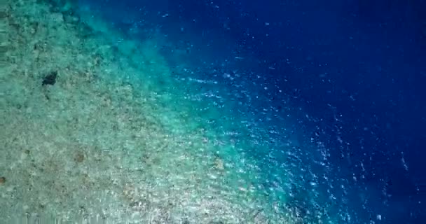 底の澄んだ海の水を介して見た バリ島 インドネシアでの休暇 — ストック動画