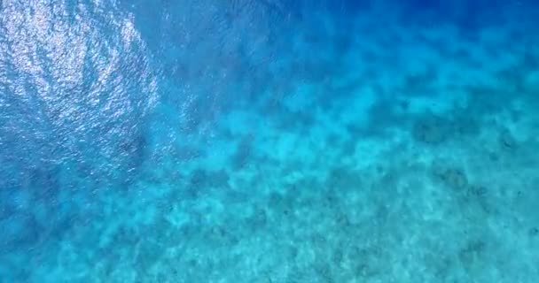 Zrywanie Powierzchni Wody Morskiej Przyroda Dominikany Karaiby — Wideo stockowe