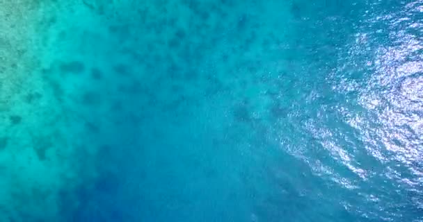 Ondulation Surface Eau Turquoise Vue Sur Nature Jamaïque Caraïbes — Video