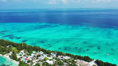 Drone 'dan deniz manzaralı. Tayland, Asya 'da yaz tatili.  