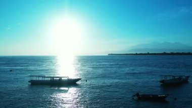 Summer marine scene. Journey to Gili Trawangan, Thailand.