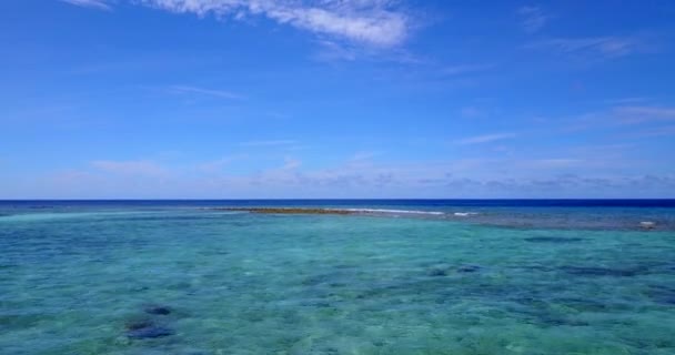 Vista Para Mar Durante Dia Paisagem Sazonal Verão Maldivas Sul — Vídeo de Stock