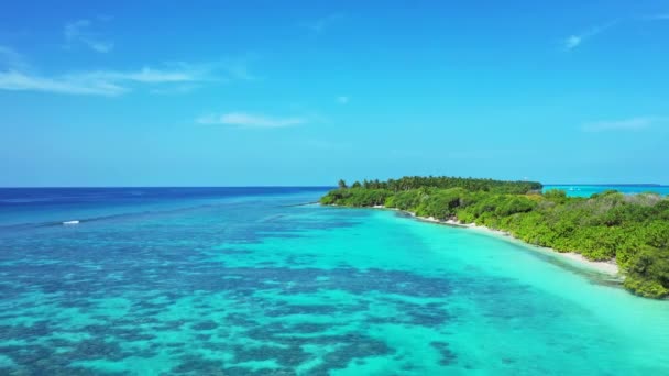 Τυρκουάζ Θέα Θάλασσα Drone Ταξίδι Στις Φιλιππίνες Ασία — Αρχείο Βίντεο