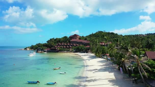 Stațiune Vară Insulă Bucurați Vacanță Tropicală Bali Indonezia — Videoclip de stoc