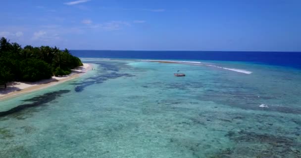 白天的岛屿场景 前往法属波利尼西亚Bora Bora — 图库视频影像