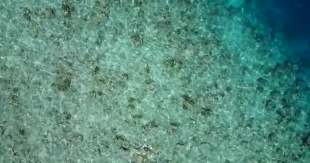 Bella Acqua Turchese Con Barriere Coralline Thailandia Isola — Video Stock