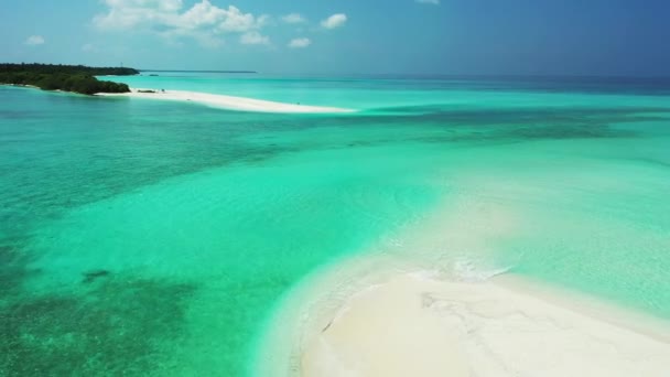 Isola Tropicale Verde Nel Vivace Mare Turchese Natura Incredibile Della — Video Stock