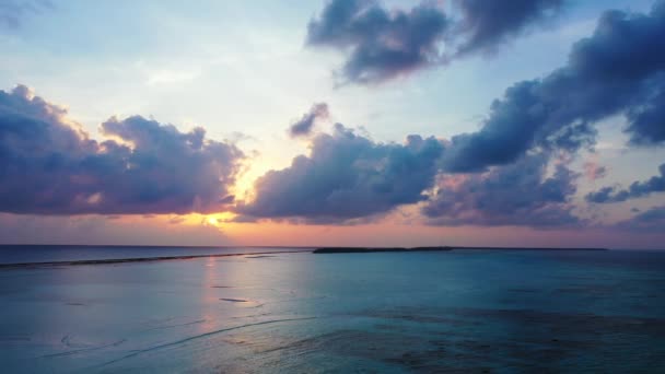 Zachte Zonsondergang Aan Zee Koh Samui Idyllische Scène Thailand — Stockvideo