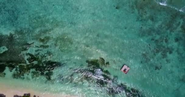 Alt Manzaralı Şeffaf Deniz Suyu Endonezya Nın Idyllic Doğası — Stok video