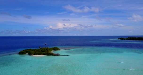 Calma Mar Mediodía Viaje Verano República Dominicana Caribe — Vídeo de stock
